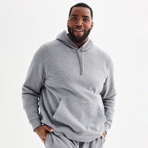 NWOT Tek Gear Men's Heather Gray Hoodie